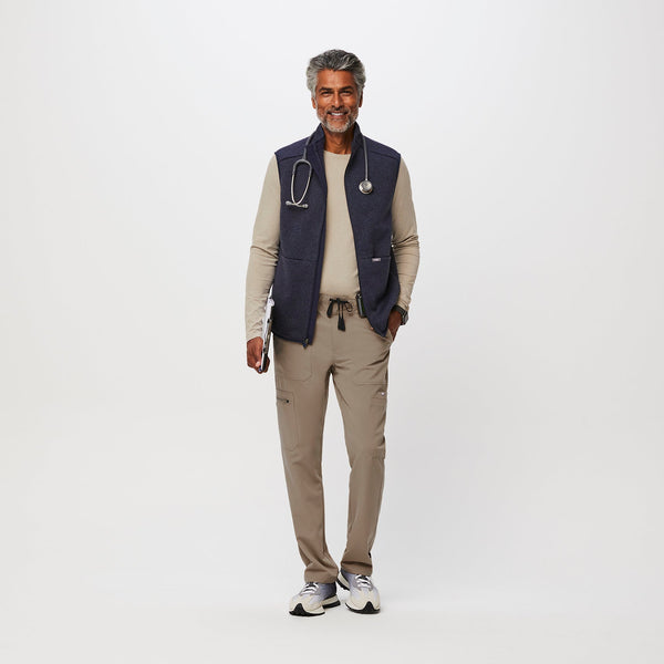 Men's Heather Navy On-Shift™ Sweater-Knit Vest