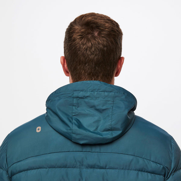 men's Caribbean Blue Packable - Puffer Jacket