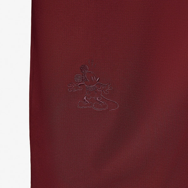 Men's Burgundy Mickey Mouse - Raglan Scrub Top