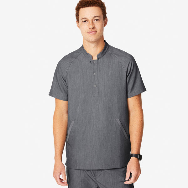 Men's Graphite Bengo - Henley Scrub Top