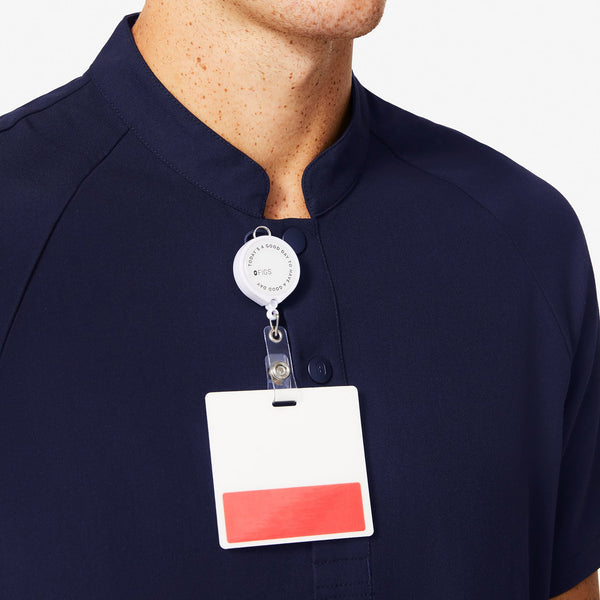 Men's Navy Bengo - Henley Scrub Top