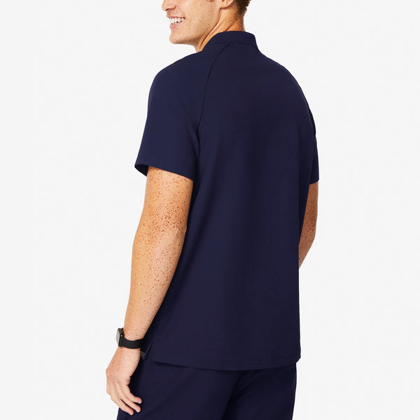 Men's Navy Bengo - Henley Scrub Top