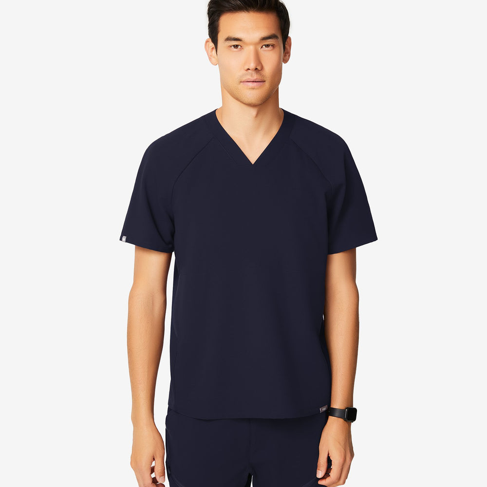 Men's Navy Cobar - Raglan Scrub Top