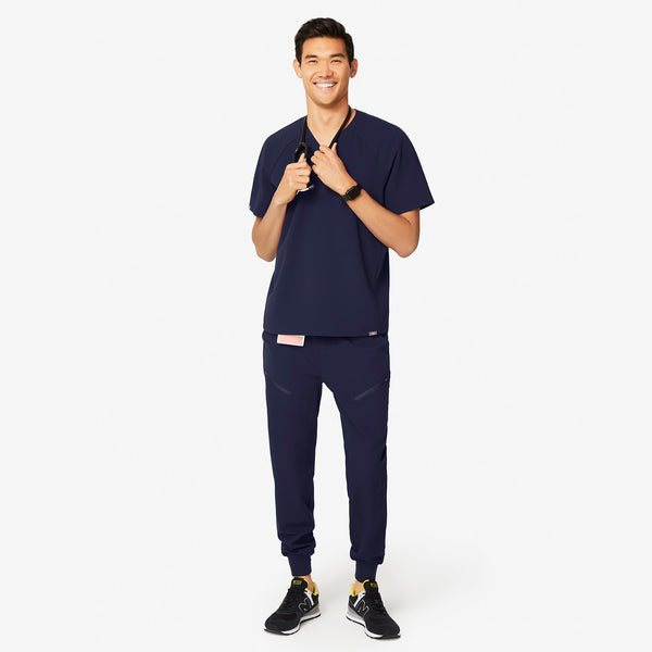 Men's Navy Cobar - Raglan Scrub Top