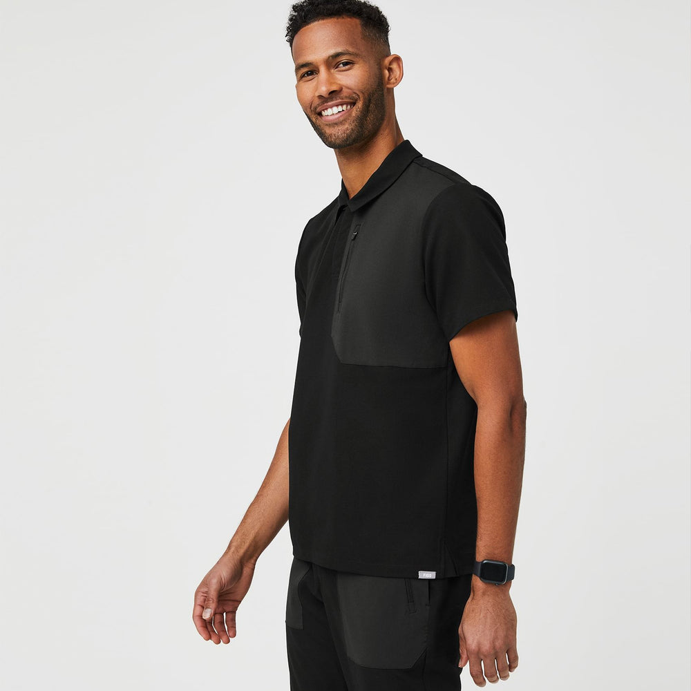 Men's Black Dothan - Classic ScrubPolo™