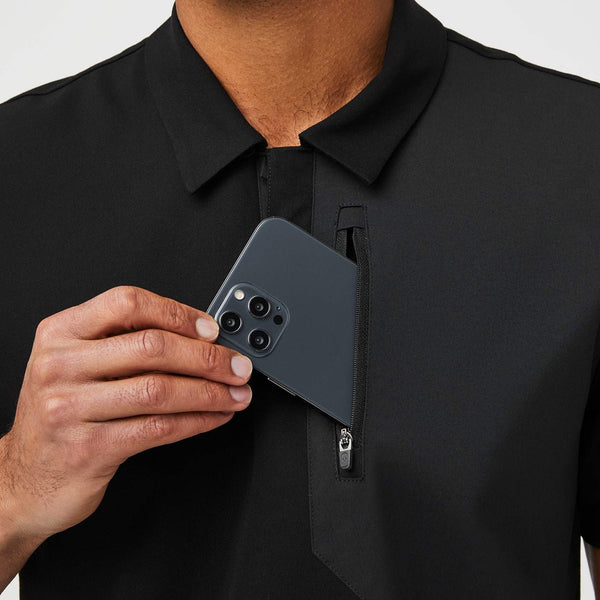 Men's Black Dothan - Classic ScrubPolo™