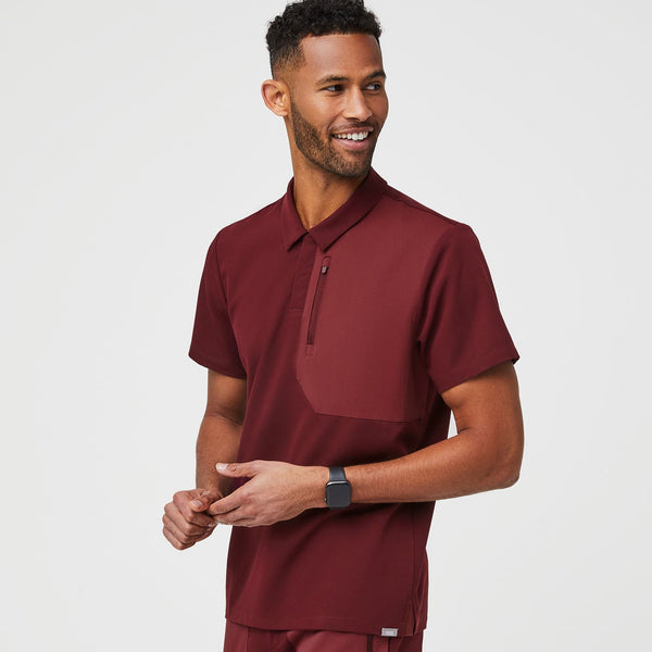Men's Burgundy Dothan - Classic ScrubPolo™