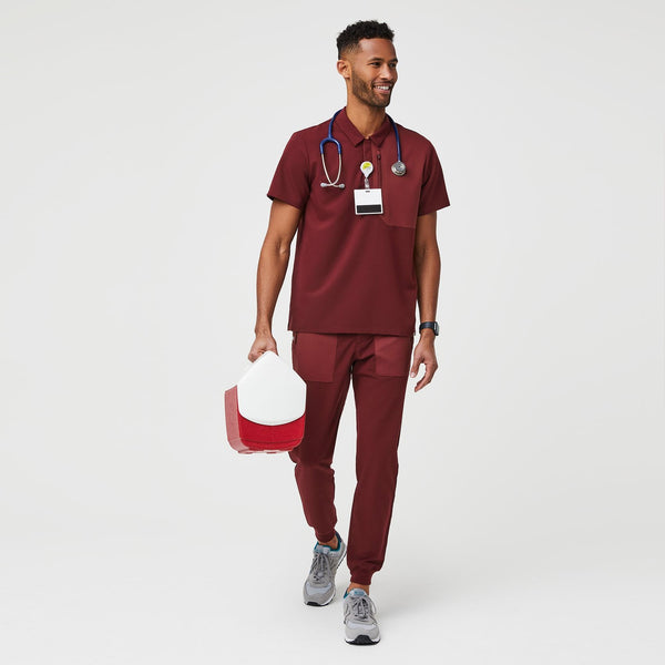 Men's Burgundy Dothan - Classic ScrubPolo™