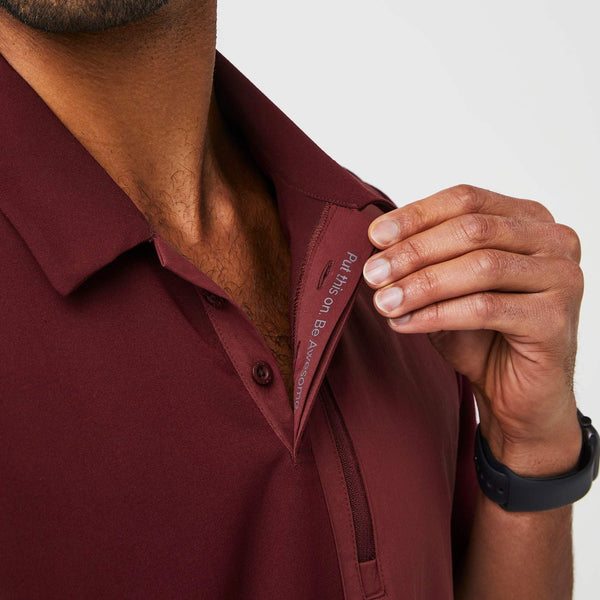 Men's Burgundy Dothan - Classic ScrubPolo™