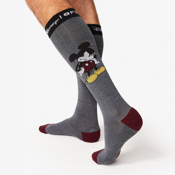 Men's Grey Mickey Mouse - Compression Socks