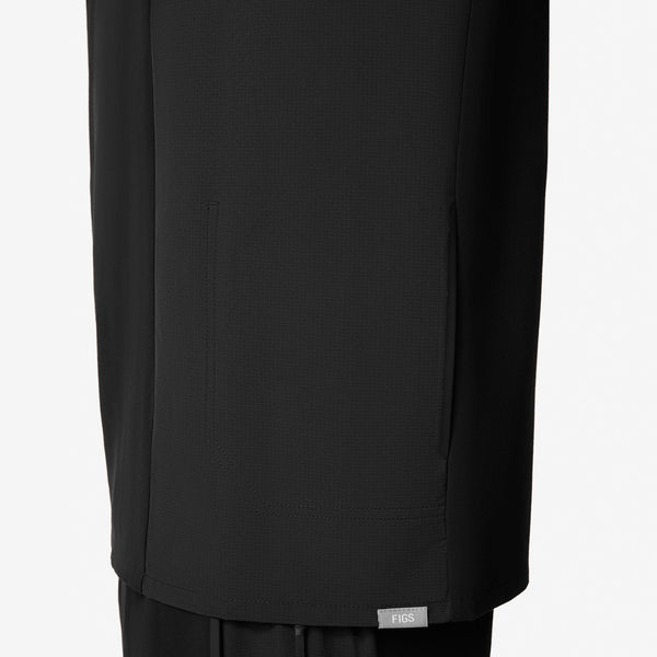 Men's Black Kadoma - Crew Scrub Top