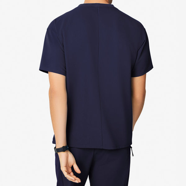 Men's Navy Kadoma - Crew Scrub Top