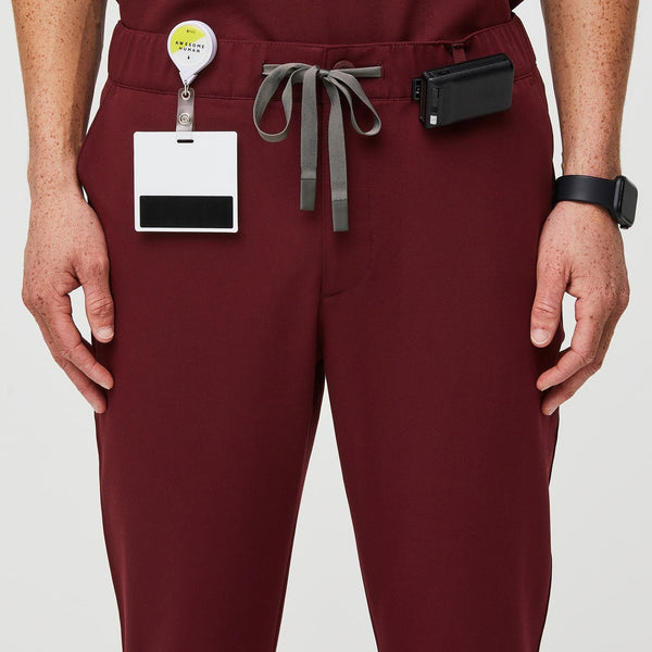 Men's Burgundy Nazca - Slim Scrub Pant