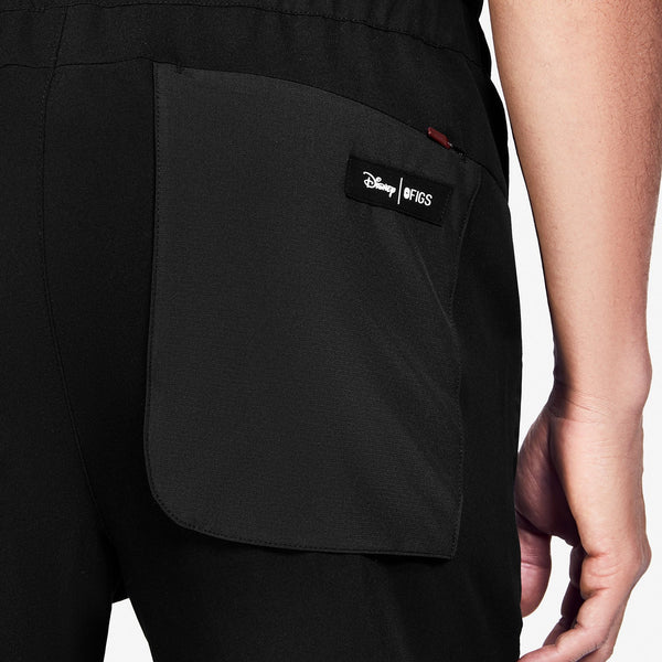 Men's Black Mickey Mouse - Slim Jogger Scrub Pant