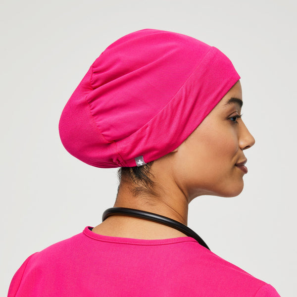 Shocking Pink Modern - Expandable Scrub Cap