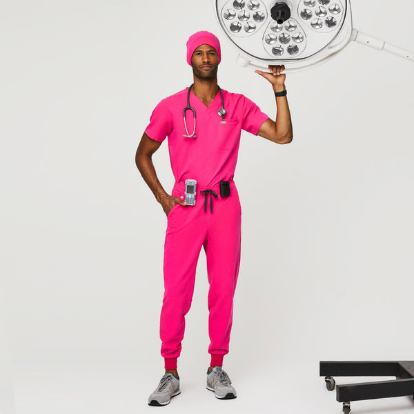 Shocking Pink Modern - Expandable Scrub Cap