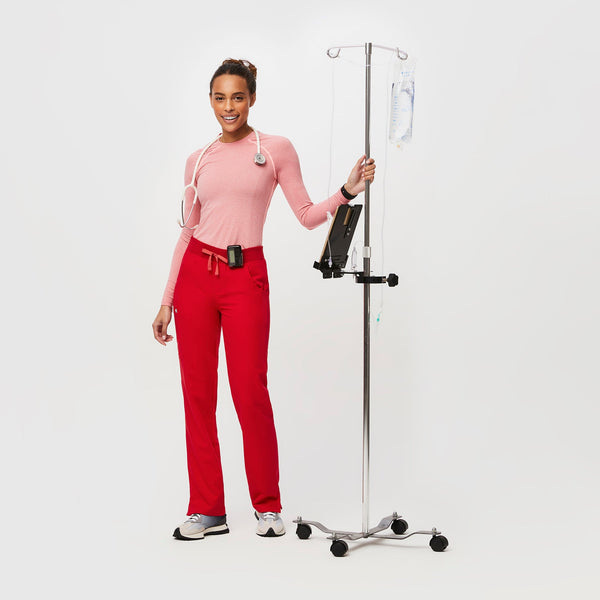 Women's Pop Red Kade High-Rise - Tall Straight-Leg Scrub Pant™