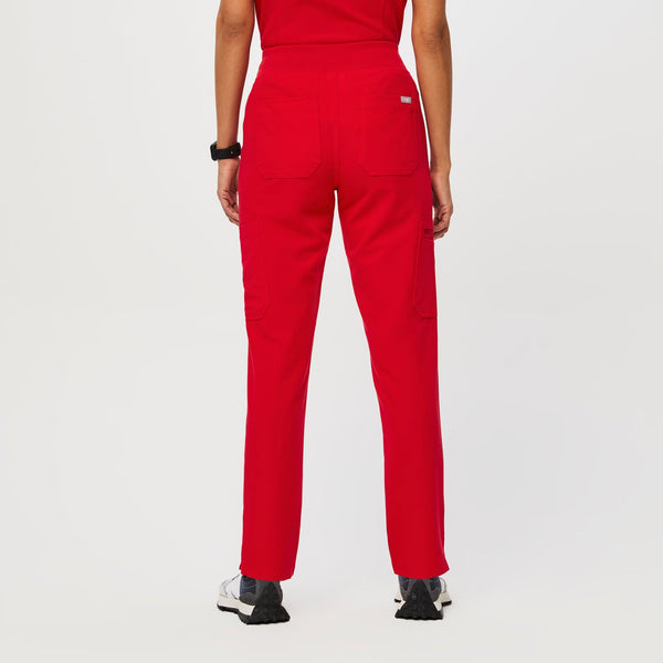 Women's Pop RedYola High-Rise Slim - Petite  Scrub Pant (3XL - 6XL)