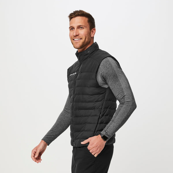Men's Black Packable - Puffer Vest