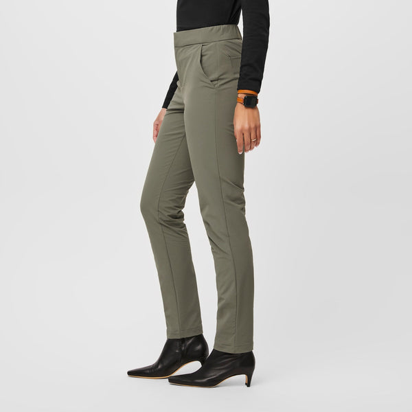 Women's Agave FIGSPRO™ Skinny Zip Fly - Petite Trouser