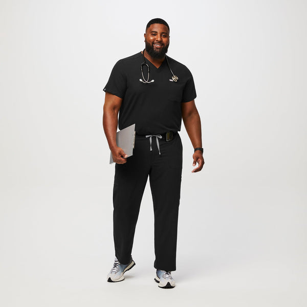 Men's Black Cairo - Short Straight-Leg Scrub Pant™ (3XL - 6XL)