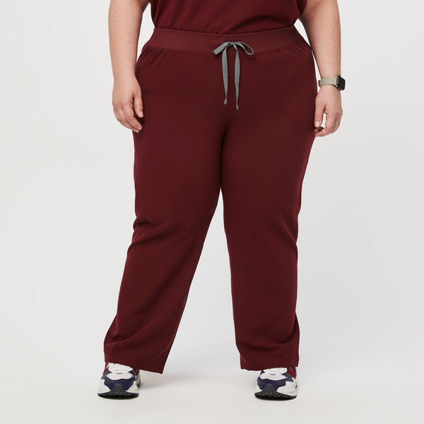 Women's Burgundy Livingston - Tall Straight-Leg Scrub Pant™ (3XL - 6XL)