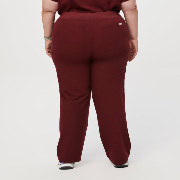 Women's Burgundy Livingston - Straight-Leg Scrub Pant™ (3XL - 6XL)