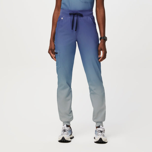 Women's Ocean Mist Zamora High-Rise™ FREEx™ Lined - Petite Jogger Scrub Pant