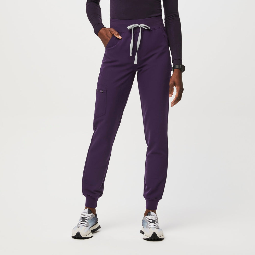 Women's Purple Jam Zamora High-Rise™ - Petite Jogger Scrub Pant (3XL - 6XL)
