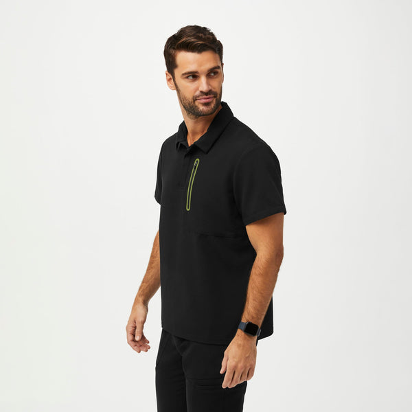 Men's Black Performance Dothan - Contrast ScrubPolo™