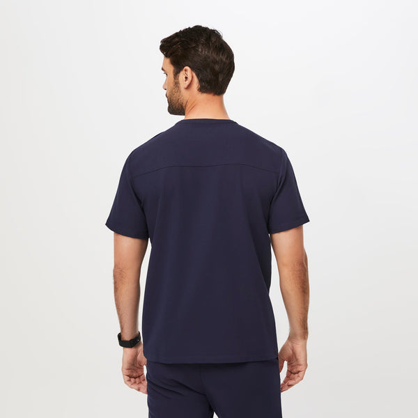Men's Navy Corfield - Henley Scrub Top