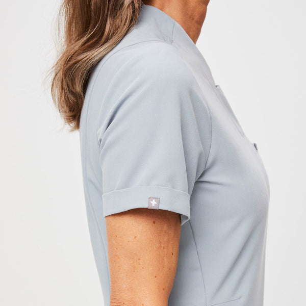 women's Dusty Blue Siaya - Scrub Top