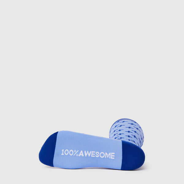 Women's Winning Blue Repeat Cross - Compression Socks