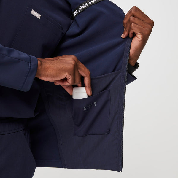 Men's Navy ContourKnit Scrub Jacket