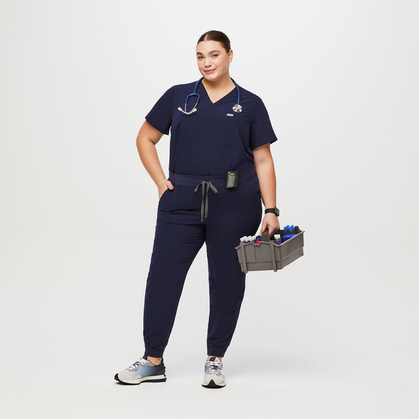 Women's Navy Zamora™- Petite Jogger Scrub Pant (3XL - 6XL)