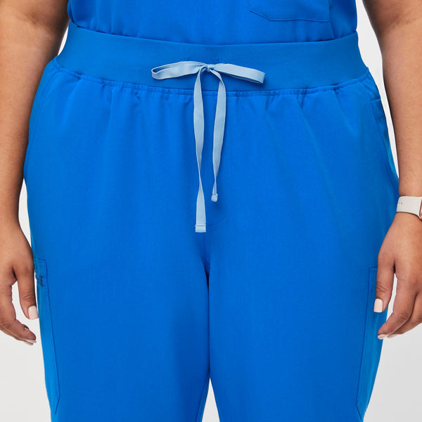 women's Royal Blue High Waisted Yola™ - Petite Skinny Scrub Pants 2.0 (3XL - 6XL)