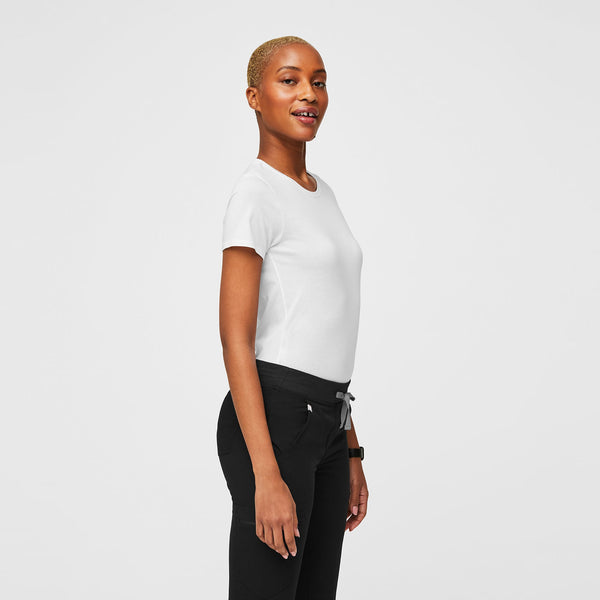 Women's White Supersoft - Short-Sleeve Underscrub