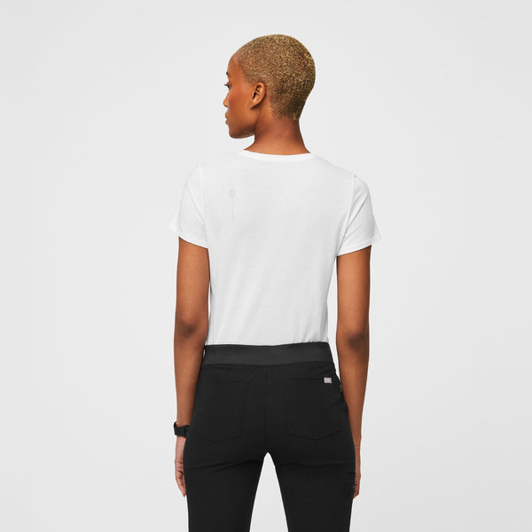 Women's White Supersoft - Short-Sleeve Underscrub