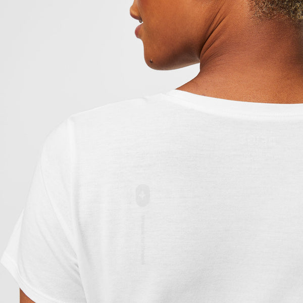 Women's White Supersoft - Short-Sleeve Underscrub