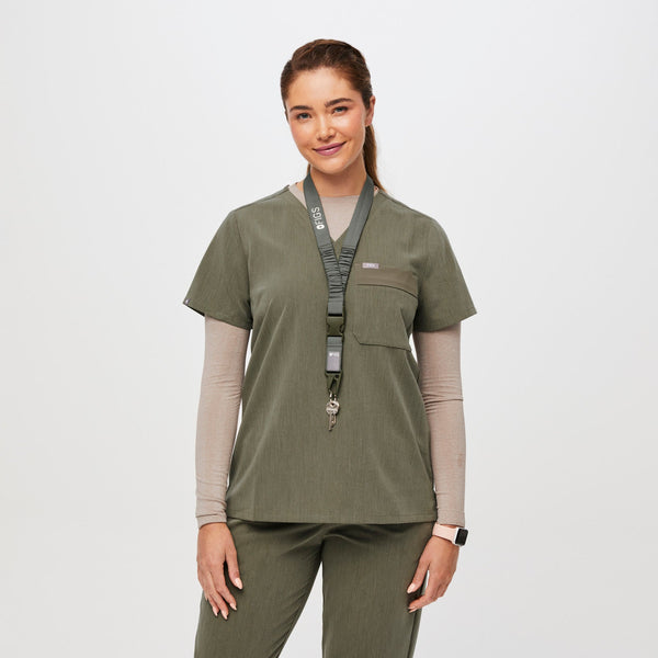 Heather Olive FIGS Lanyard