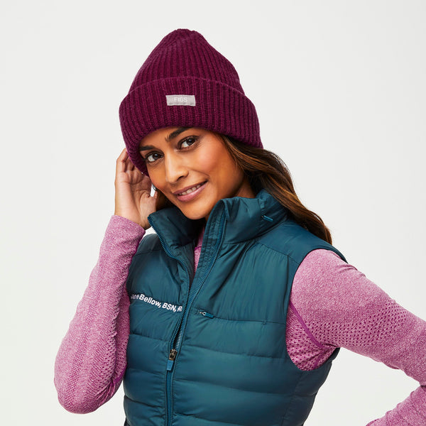 Bright Fuchsia Oversized Beanie