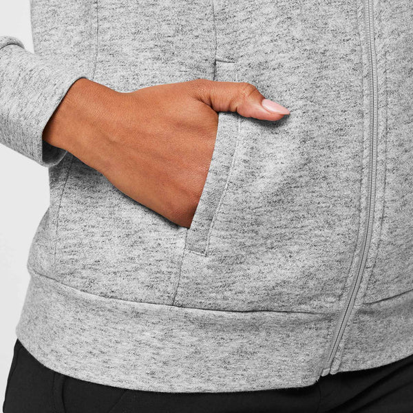 Women's Heather Grey Essential Hoodie