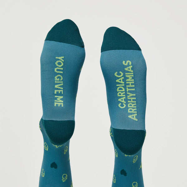 Women's Hydrogreen Mini Heart Repeat - Compression Socks