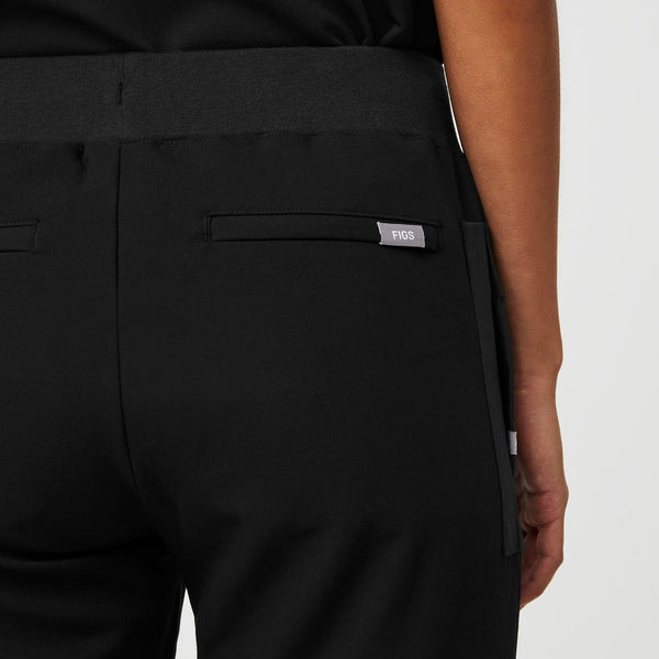 Women's Black Mundri - Slim Scrub Pant