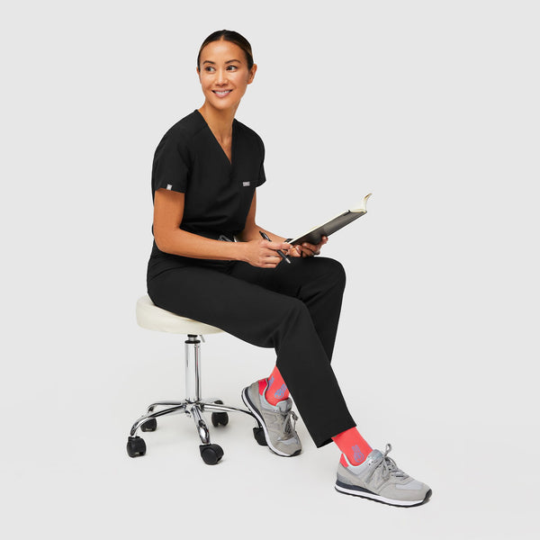 Women's Hot Coral Peace Rainbow - Compression Socks
