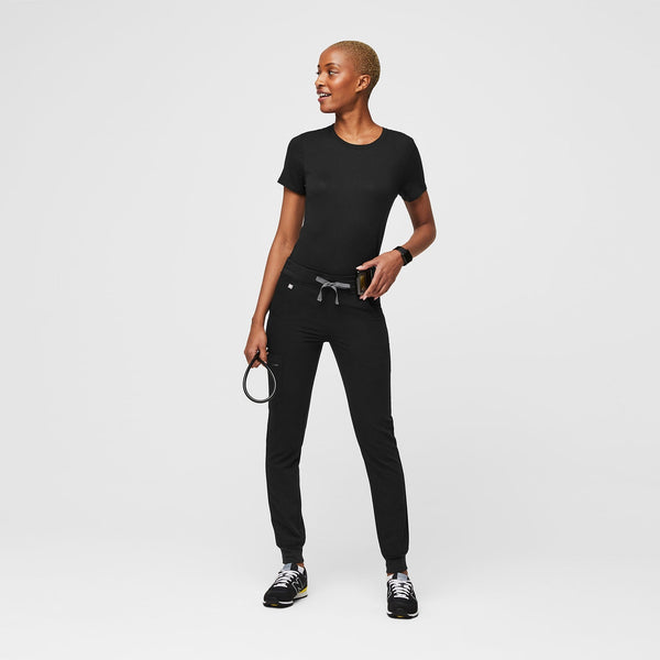 Women's Black Supersoft - Short-Sleeve Underscrub