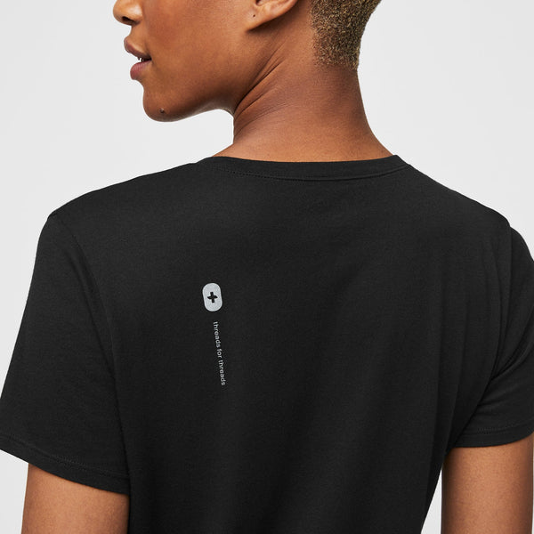 Women's Black Supersoft - Short-Sleeve Underscrub