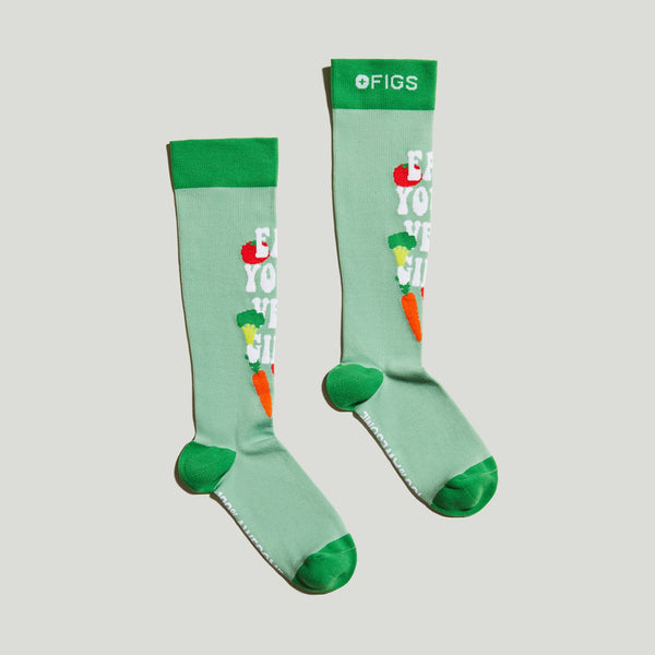 Women's Jade Veggies - Compression Socks