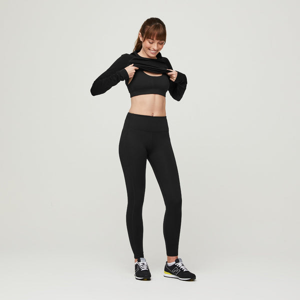 Women's Black Performance Underscrub Sport Bra