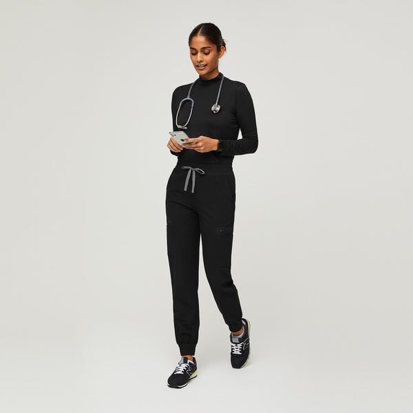 Women's Black Atlanta High-Rise - Skinny Jogger Scrub Pant